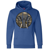 Wild Elephant Vector Champion Hoodie | Artistshot