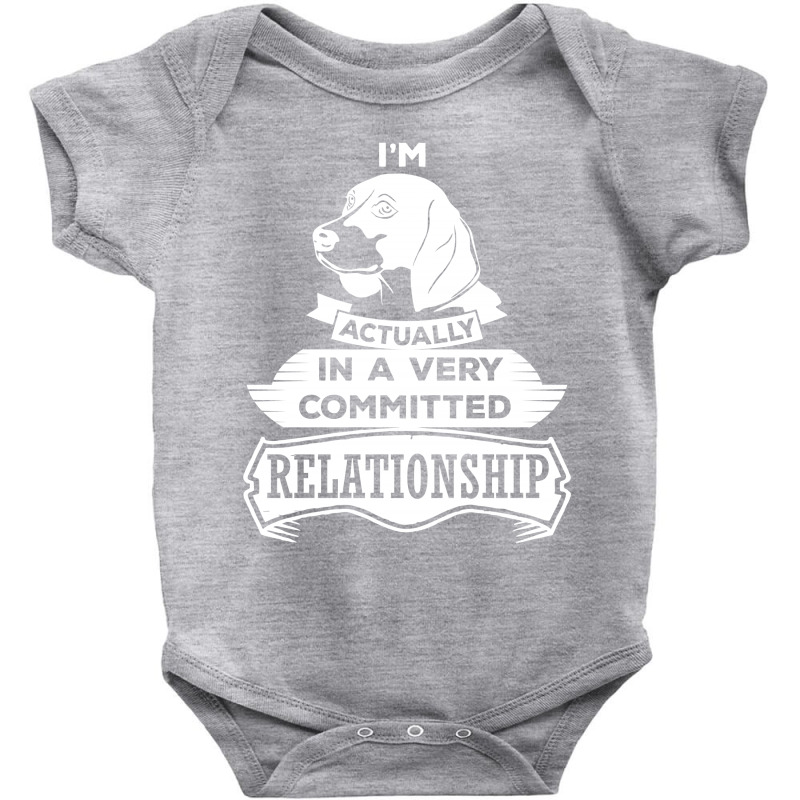 I Am Beagle Actually In A Very Commited Relationship Baby Bodysuit by SabriAcar | Artistshot