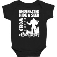 Bigfoot T  Shirt Retro Bigfoot Hide & Seek World Champion 2 Baby Bodysuit | Artistshot