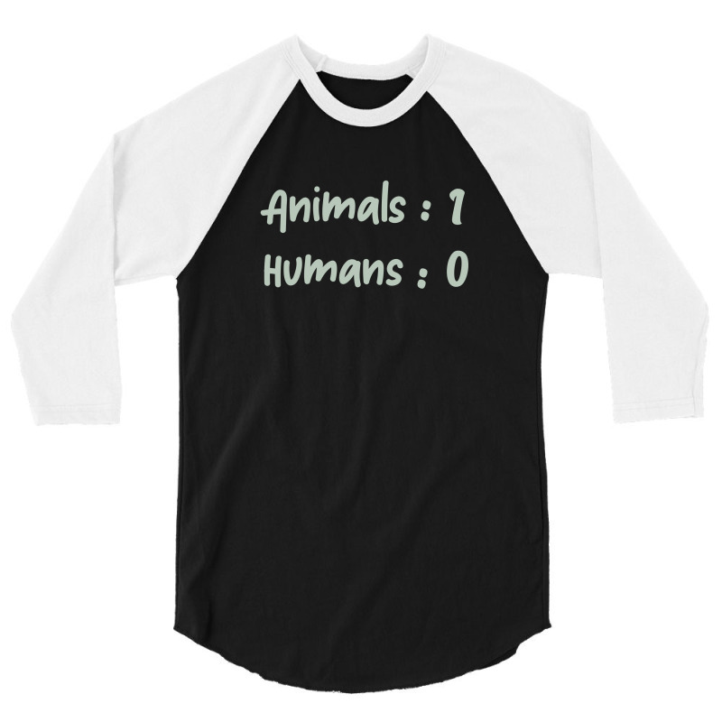Animals Vs Humans 3/4 Sleeve Shirt | Artistshot