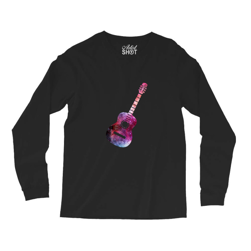 Galaxy Guitar Vector Long Sleeve Shirts | Artistshot