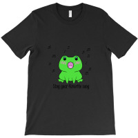 Green Frog Sing Your Favorite Song T-shirt | Artistshot