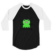 Green Frog Sing Your Favorite Song 3/4 Sleeve Shirt | Artistshot