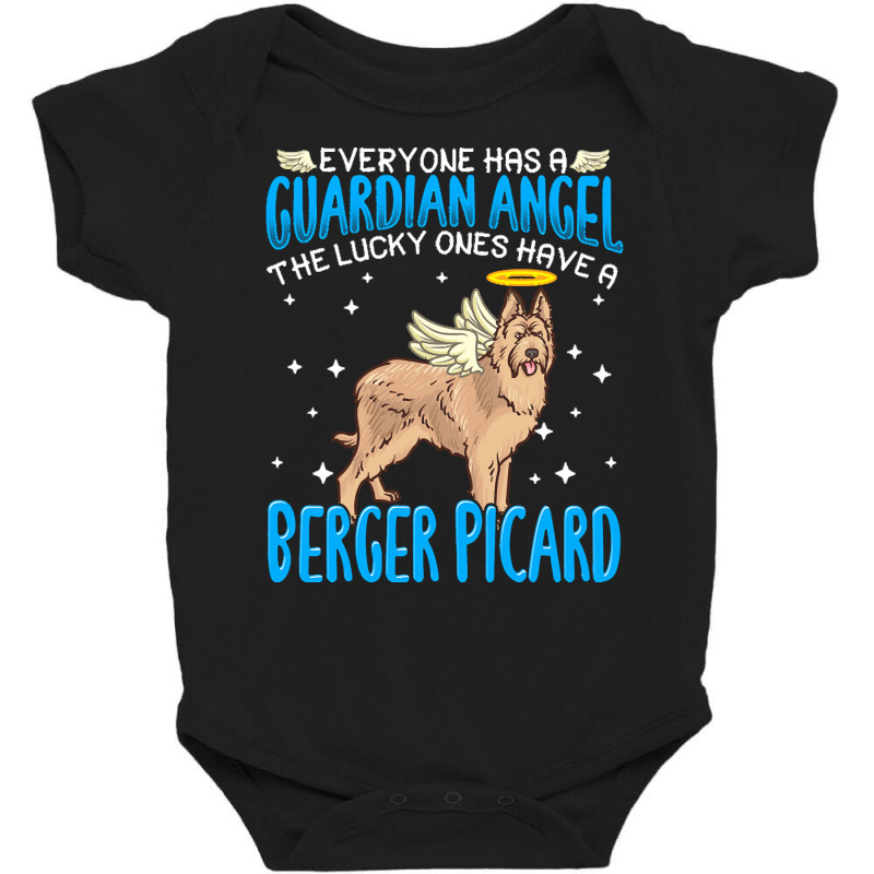 Berger Picard T  Shirt Berger Picard Dog With Guardian Angel Saying T Baby Bodysuit by june33934 | Artistshot