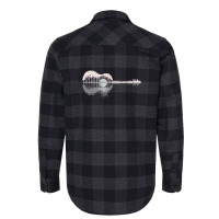 Guitar Heart Beat  Smoke On Water Guitar Reflection Flannel Shirt | Artistshot