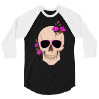 Limited Edition Skeleton With Sunglasses Design 3/4 Sleeve Shirt | Artistshot