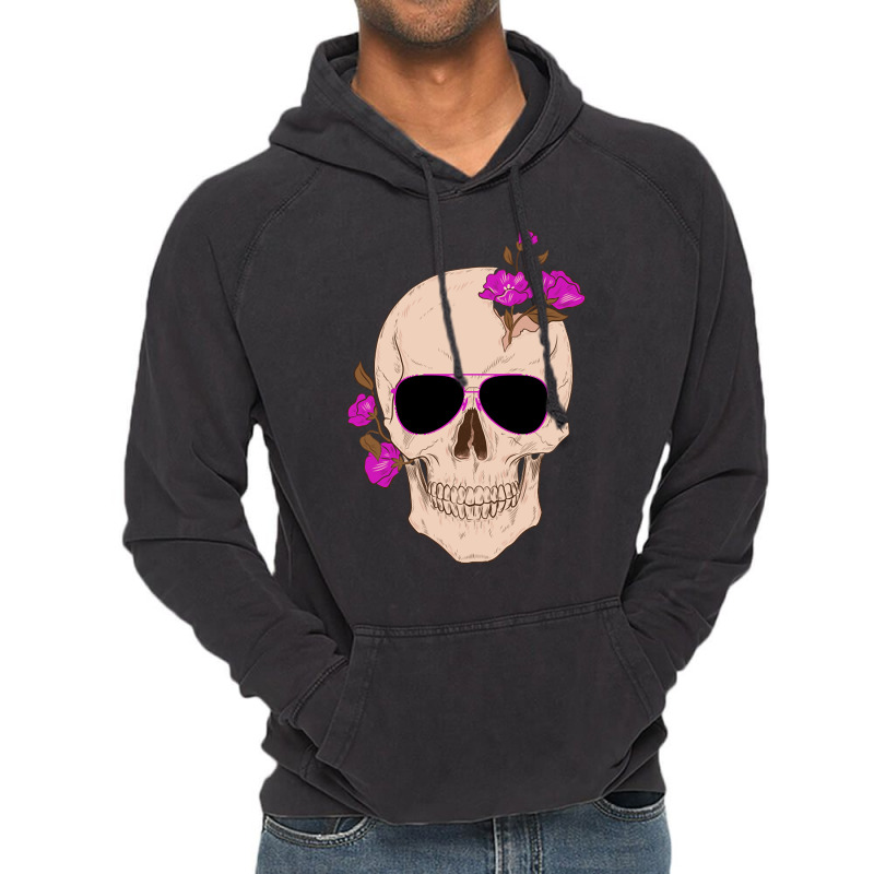 Limited Edition Skeleton With Sunglasses Design Vintage Hoodie | Artistshot