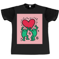 Heart Red And Two People Graphic T-shirt | Artistshot