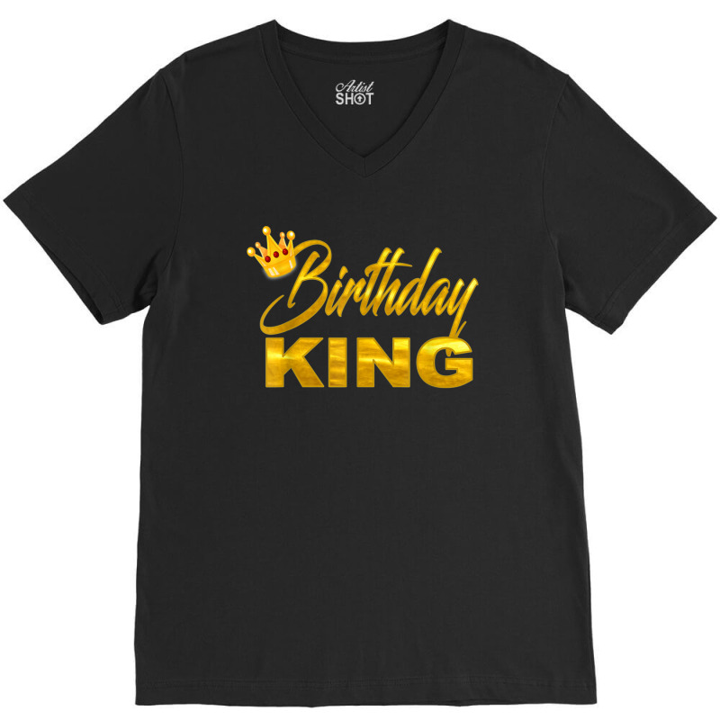 Teen For Boy King Golden Imitation V-Neck Tee by KyungSavard | Artistshot