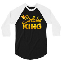 Teen For Boy King Golden Imitation 3/4 Sleeve Shirt | Artistshot