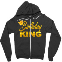 Teen For Boy King Golden Imitation Zipper Hoodie | Artistshot