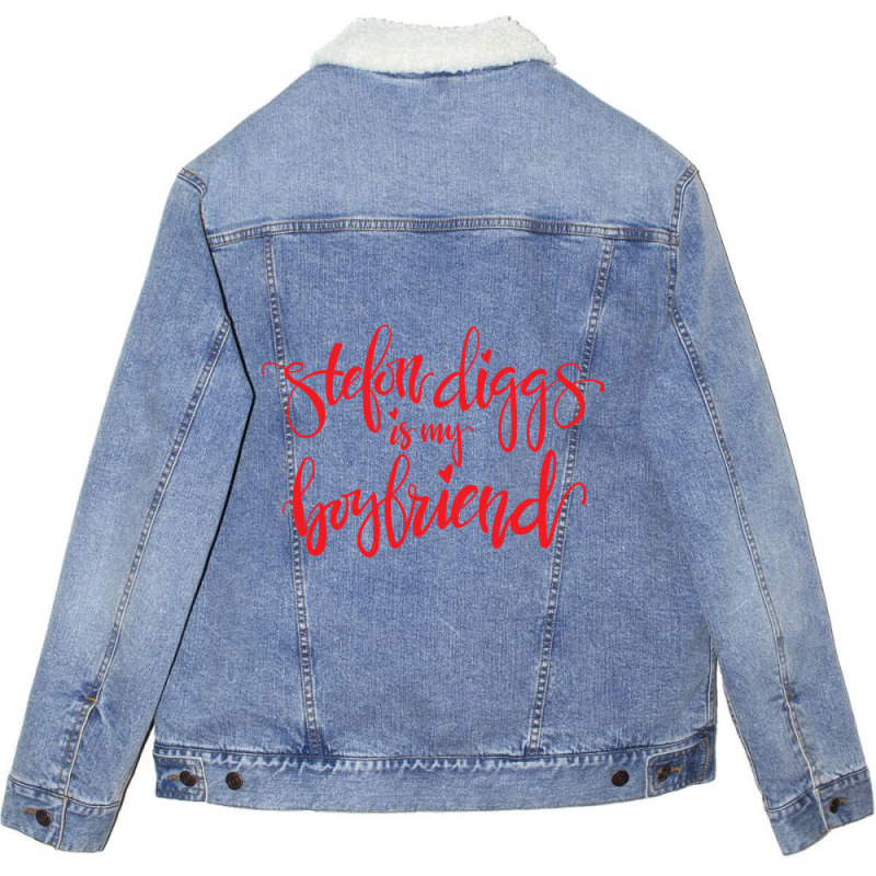 Limited Edition Stefon Diggs Is My Boyfriend-j2jrr Unisex Sherpa-Lined Denim Jacket by michaelyounger19 | Artistshot