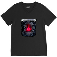 Spooky Skull Red Hell Gate V-neck Tee | Artistshot