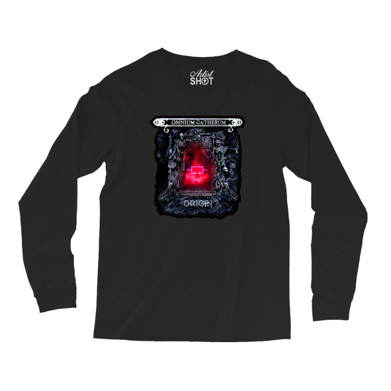 Spooky Skull Red Hell Gate Long Sleeve Shirts by udezeKabaz | Artistshot