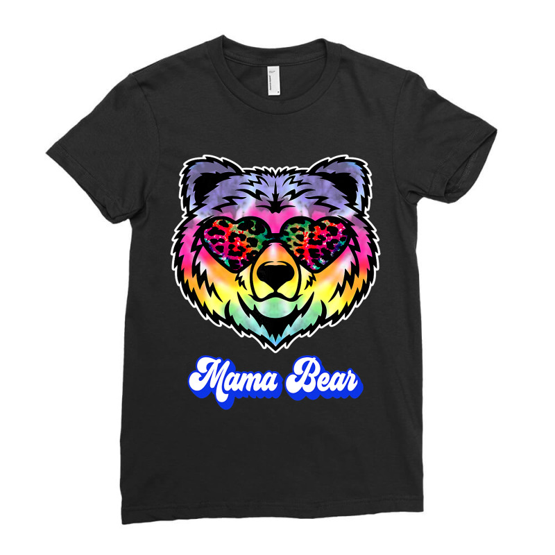 Womens Mama Bear Funny Cute Mom Mother Ladies Fitted T-Shirt by MELISSABISHOP | Artistshot