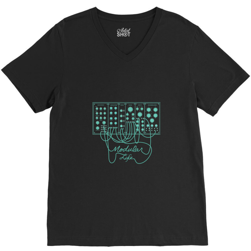 Synthesizer Modular Synth For Electronic Musician V-neck Tee | Artistshot