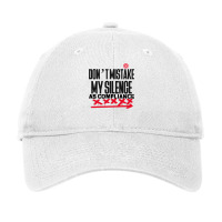 Don’t Mistake My Silence As Compliance Graphic Red Arrow Xx Adjustable Cap | Artistshot