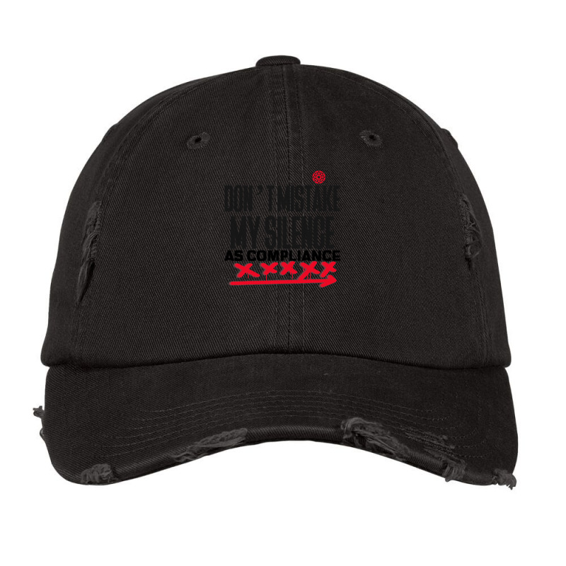 Don’t Mistake My Silence As Compliance Graphic Red Arrow Xx Vintage Cap by KimberleeWilson786 | Artistshot