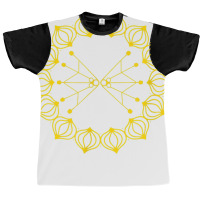 Fire Poi Mandala Fire Dancing Fire Spinning Tshirt   Yellow Graphic T-shirt | Artistshot