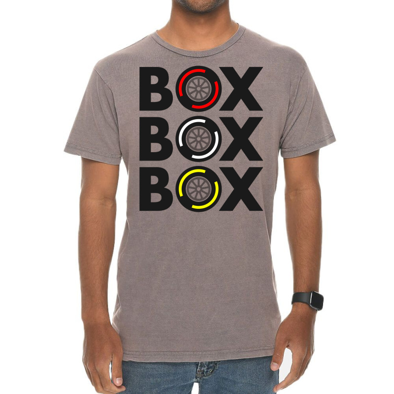 Box Box Box F1 Tyre Compound Design 22 Vintage T-Shirt by andeekngueloc | Artistshot