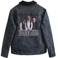 Bee Gees Saturday Night Fever 5 Unisex Sherpa-lined Denim Jacket | Artistshot