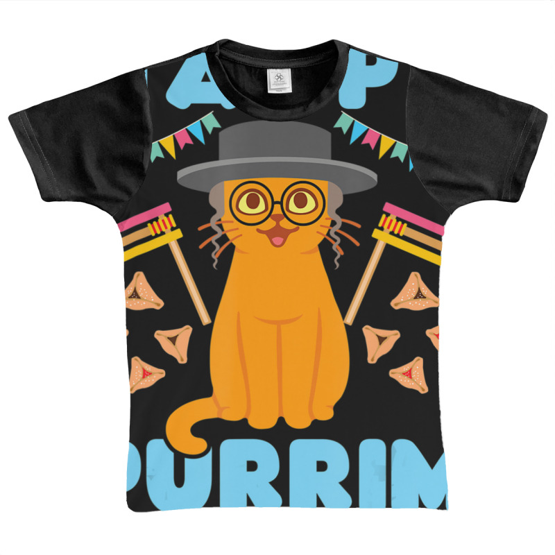 Happy Purim Jewish Holiday Cat Hamantash Men Women Kids Graphic Youth T-shirt | Artistshot