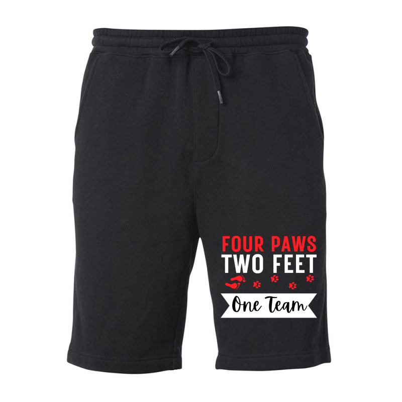 Dog Agility Four Paws Two Feet One Team Fleece Short by andeekngueloc | Artistshot