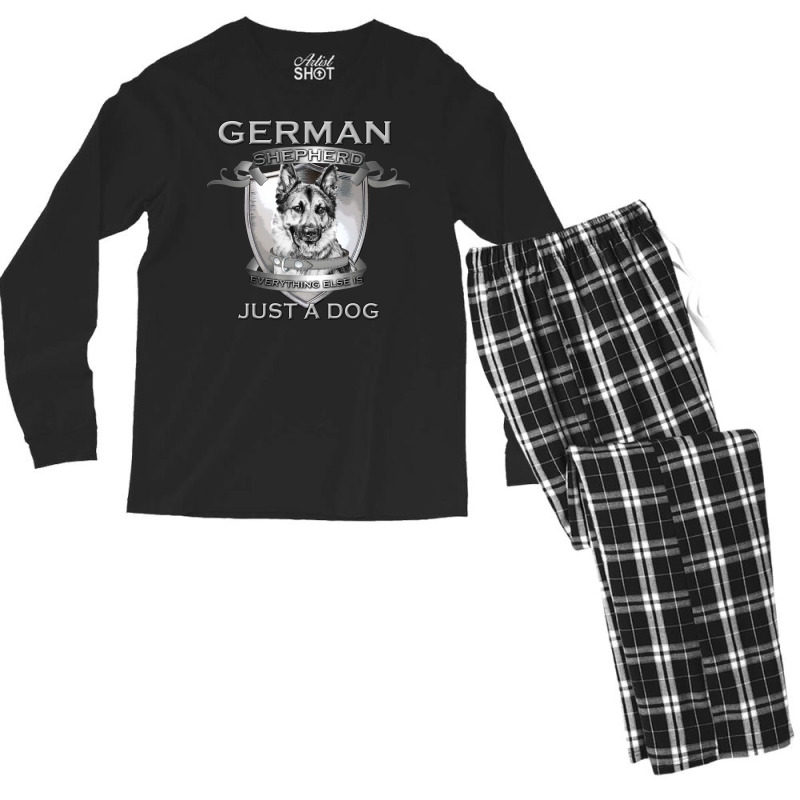 German Shepherd Men's Long Sleeve Pajama Set by djimadejmek9 | Artistshot