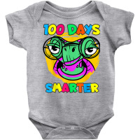 100th Day Of School Saying Smart Turtle 100 Days Smarter T Shirt Baby Bodysuit | Artistshot