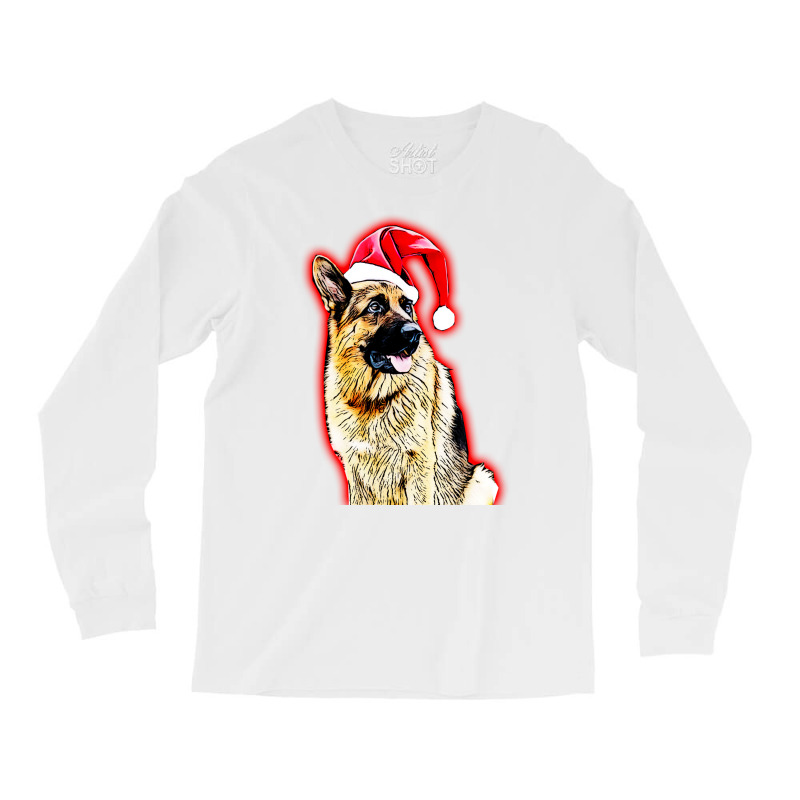 German Shepherd Xmas Long Sleeve Shirts by djimadejmek9 | Artistshot