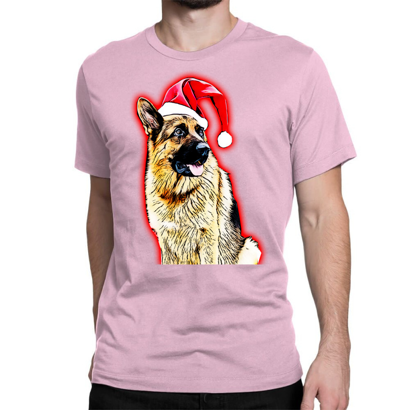 German Shepherd Xmas Classic T-shirt by djimadejmek9 | Artistshot