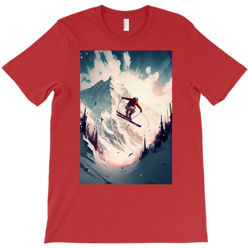 Explosive Ski Jump 11 T-Shirt by andeekngueloc | Artistshot