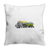 Whittaker Transport Cartoon Over The Road Semi Truck T Shirt Throw Pillow | Artistshot