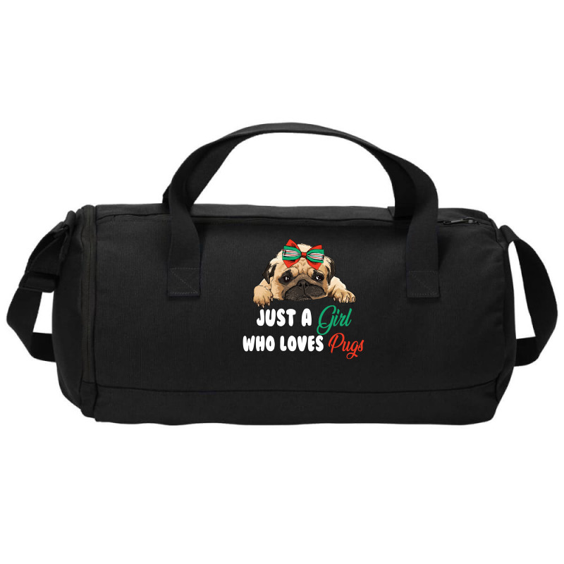 Just A Girl Who Loves Pugs For Dark Duffel Bag | Artistshot