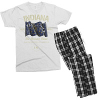 Indiana Hoosiers 1816 Men's T-shirt Pajama Set | Artistshot