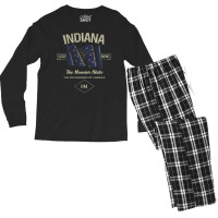 Indiana Hoosiers 1816 Men's Long Sleeve Pajama Set | Artistshot