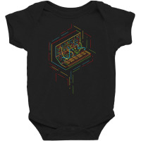 Modular Synthesizer Player T Shirt Baby Bodysuit | Artistshot