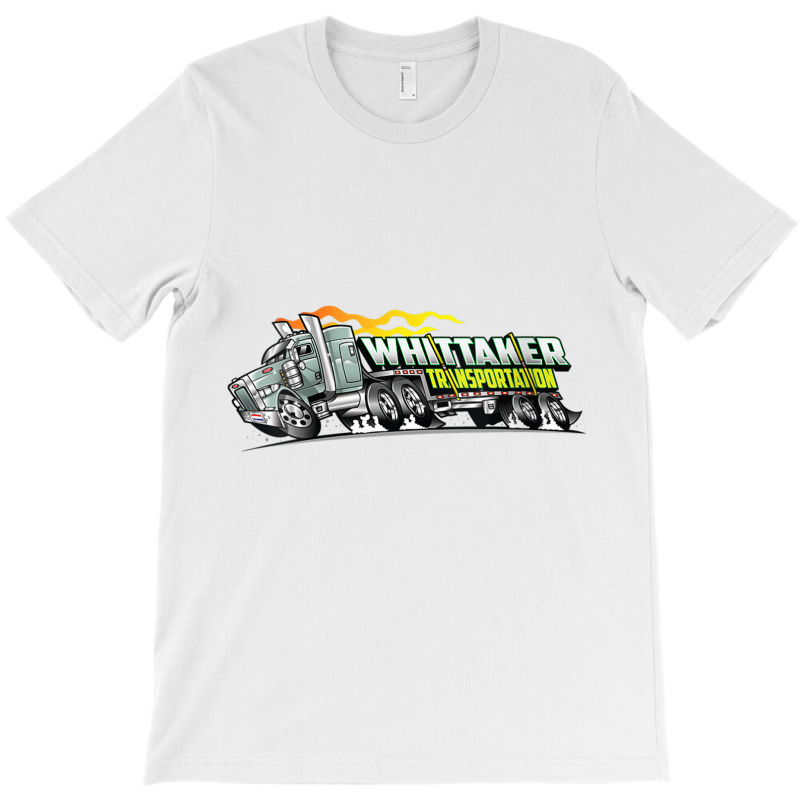 Womens Whittaker Transport Cartoon Over The Road Semi Truck V Neck T S T-shirt | Artistshot