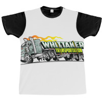 Womens Whittaker Transport Cartoon Over The Road Semi Truck V Neck T S Graphic T-shirt | Artistshot