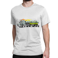 Womens Whittaker Transport Cartoon Over The Road Semi Truck V Neck T S Classic T-shirt | Artistshot