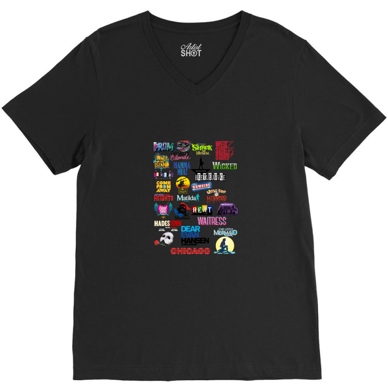 Musical Theater Sticker  Inspired V-neck Tee | Artistshot