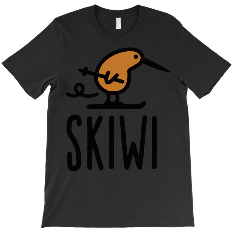 Skiwi Funny Kiwi New Zealand Bird Ski Cartoon T-Shirt by andeekngueloc | Artistshot