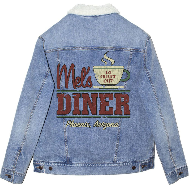 Mel's Diner Unisex Sherpa-Lined Denim Jacket by liipanedroyu | Artistshot