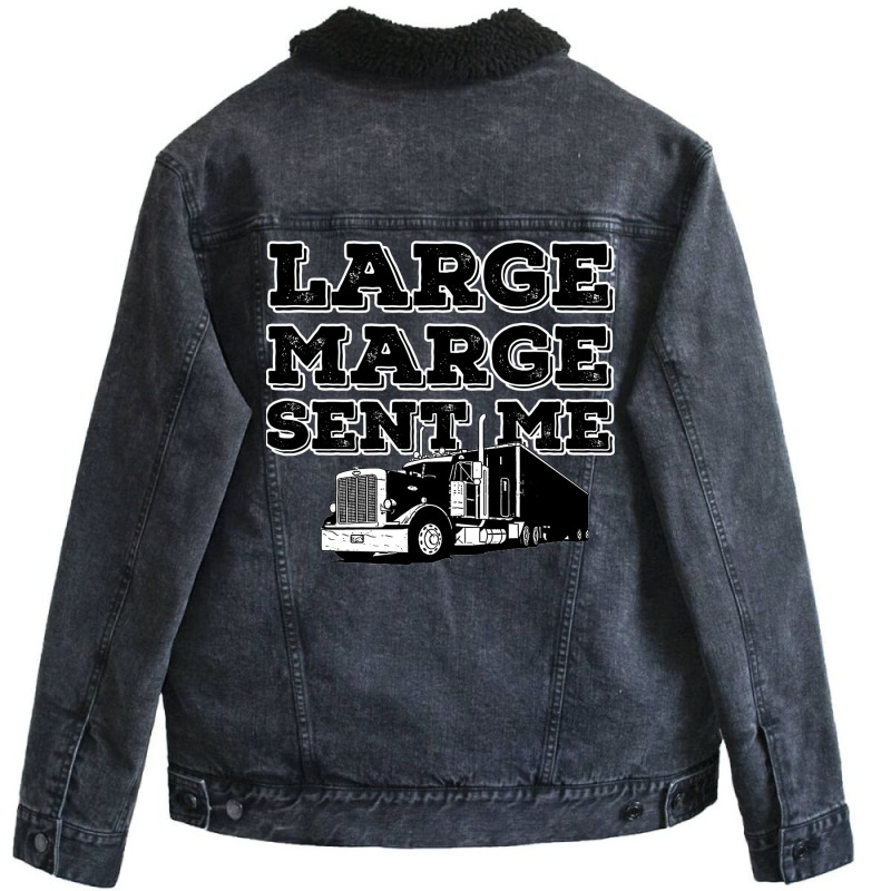 Large Marge Sent Me Unisex Sherpa-lined Denim Jacket | Artistshot