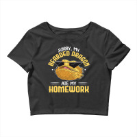 Sorry My Bearded Dragon Ate My Homework Design Lizard Lovers Crop Top | Artistshot