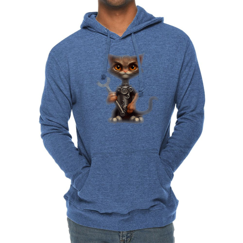 Cat Disguised Himself As A Socket Wrench T Shirt Lightweight Hoodie by alph0r9bang | Artistshot