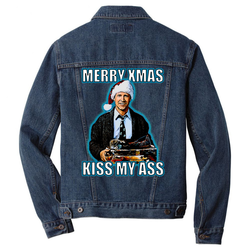 Merry Xmas Men Denim Jacket by liipanedroyu | Artistshot