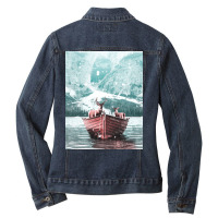 Deers Ladies Denim Jacket | Artistshot