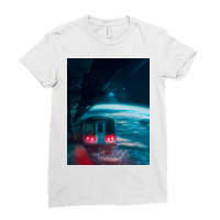 On Space Ladies Fitted T-shirt | Artistshot