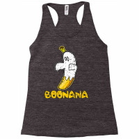 Funny Cute Distressed Ghost Fruit Banana Boonana Tee Racerback Tank | Artistshot